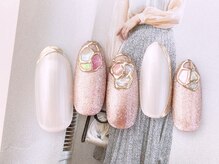 ネイルサロンフォーユー(for u)/シェル×ミラー￥7980