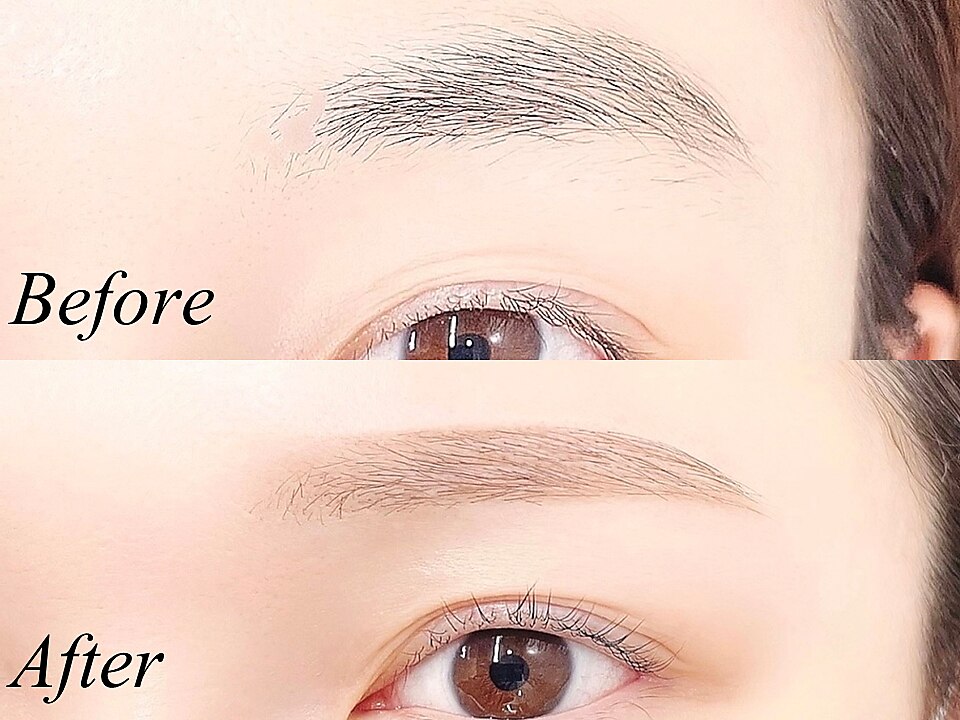 眉毛アイブロウデザインWAX＋間引き（毛量調整）＋メイク仕上げ \4700