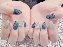 ラルネイル 大宮(Lull. nail)/#レオパードネイル #マグネット