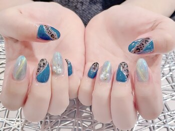 ラルネイル 大宮(Lull. nail)/#レオパードネイル #マグネット