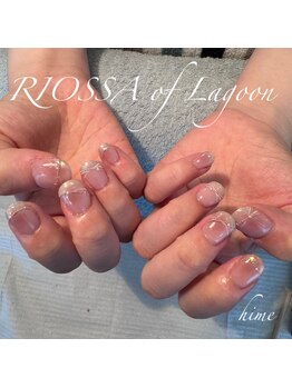 リオッサ オブ ラグーン(RIOSSA of Lagoon)/オーロラフィルムｘチークネイル