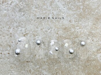 マリー ネイルズ いわきラトブ店(MARIE NAILS)/定額5,500円 クリア 税込 0409b