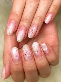 桜×ぬりかけネイル★