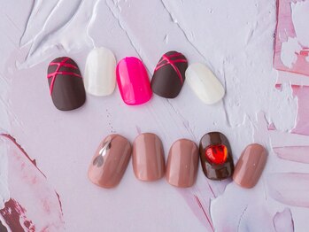 バレンタインネイルAコース