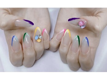 ネイルサロン ビューティーマジック 川口店/Vフレンチネイル