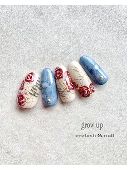 グローアップ(grow up)/デニム×ローズ