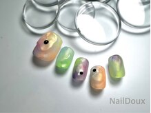 ネイル ドゥ 岡山駅前店(Nail Doux)/オーロラフットネイル