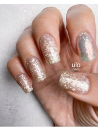 キラキラフラッシュネイル
