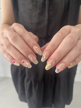 ジュアネイル(jouer nail)/宝石ネイル☆オーロラミラー
