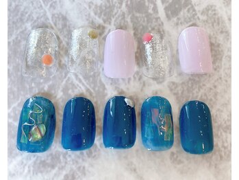 ネイルサロン ティフィン(tiffin)/~8月monthly design~