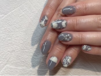 オーク 戸塚(OAK)/グレー×ボタニカルデザイン