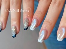 シーシーネイルサロン 池袋(C.C.Nail salon)/マグネットフレンチ