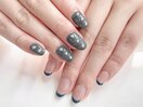 持ち込みフレンチブルーネイル