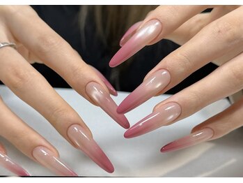 チップ長さだしワンホンネイル