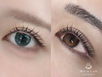 ミントラッシュ 福岡天神店(Min te Lash)の写真/《目を開けた瞬間、可愛い。。。》ナチュラルなのに差がつく★似合わせ上手なまつ毛パーマorパリジェンヌ
