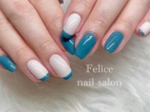 フェリーチェ(Felice)/ターコイズブルー/フレンチ