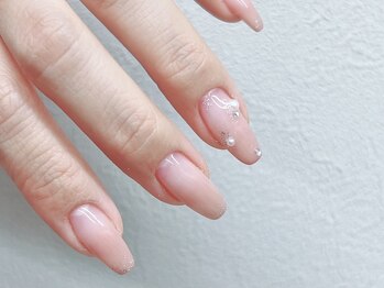 アバネイル 藤が丘(AVA NAIL)/《6600円》春グラデぷちストーン