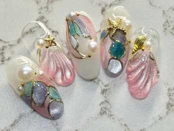 チェリーズネイル(Cherrys Nail)の写真/夏の指先を華やかに彩る付け放題！ぷっくり可愛いネイルで心も弾む毎日を★
