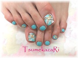 ターコイズブルー★フットジェル