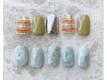 ネイルサロン ティフィン(tiffin)/~8月monthly design~