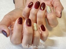 ジャミーラ(Jamila)/手描きネイル＋ワンカラー