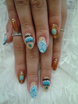 ネイルサロン エクール(Axceorr)/エスニックネイル