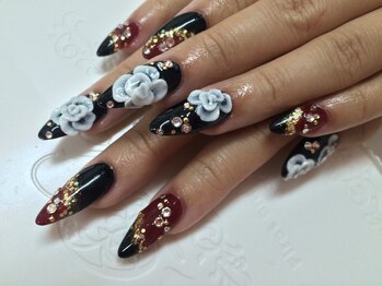 ネイルアンドアイラッシュケーズジュエル(K's Jewel)/成人式ネイル♪スカルプ+ジェル