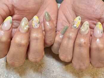ネイル スタジオ イナンナ(Nail Studio INANNA)/ミモザネイル♪