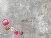 スリー(THREE)/June 2023/nail design