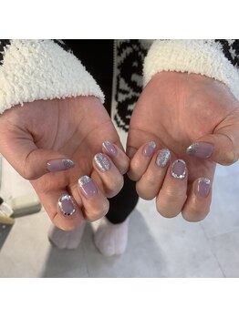 ラボテ(laboT)/パープル×シルバー