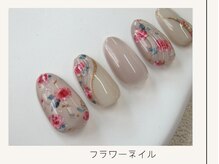 プレンティー 北千住西口店(plenty)/ニュアンスフラワーネイル