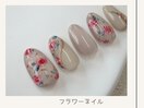 ニュアンスフラワーネイル