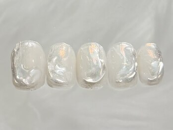 ネイルメゾン 渋谷店(NAIL MAISON)/ぷっくりニュアンスミラー¥5500