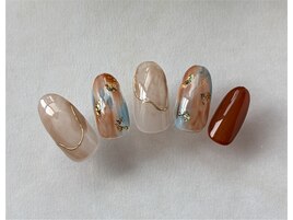 夏ニュアンスネイル