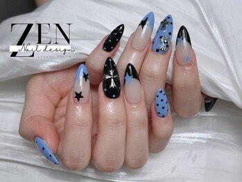 ゼン ネイル デザイン 池袋(ZEN NAIL DESIGN)/ 長さだしやり放題×つけ放題