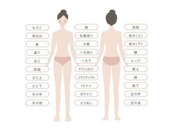 アール 豊田店(#arl)の写真/《美肌♪全身脱毛》1回で驚きの効果！ただ脱毛するだけでなく『美肌』も一緒に叶えます！