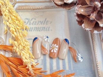 ネイルサロン&スクール ジーナ(GINA)/手書きフラワー