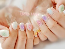 カラフルチークネイル