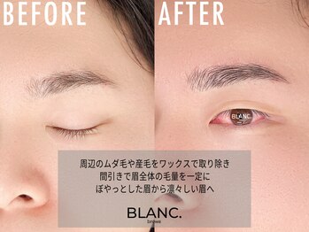ブラン 新宿店(BLANC)の写真/[新宿/眉毛WAX・アイブロウ]初めての方大歓迎!眉毛デザイン&眉スタイリング3,990円★眉毛パーマ(HBL)も対応