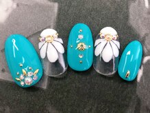 ネイルサロン トリック(Nail Salon TRICK)/シェル　ブルー