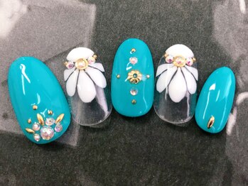 ネイルサロン トリック(Nail Salon TRICK)/シェル　ブルー