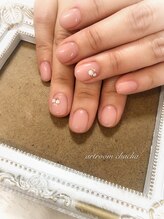 アートルーム チャチャ(artroom chacha)/☆オフィス系ナチュラルネイル☆