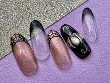 ターラ(Tara)/蜘蛛の巣フレンチ×かぼちゃ