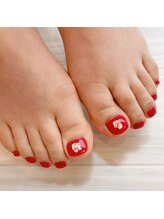 アイカ(Aika)/フットネイル親指デザイン