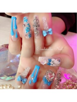 シンデレラネイル(CINDERELLA NAIL)/【スカルプ長さだしネイル】