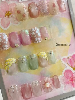 ジェンマーレ たまプラーザ店(Gemmare)の写真/アートの種類が豊富で、手描きのアートがたくさん！繊細なデザインが自慢。指先から気分を上げよう◎