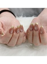 リノ(Lino)/ミラーフレンチネイル