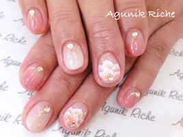 【重ね花ネイル】