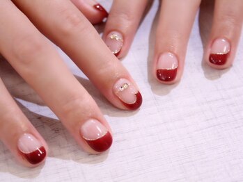 ラルネイル 大宮(Lull. nail)/*クリアハート*フレンチ*
