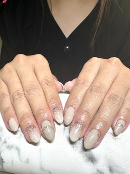 ホワイト(WHITE)/定額ネイル